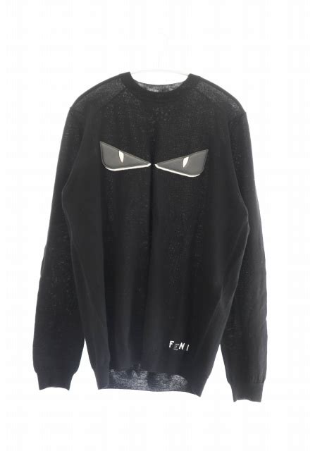 fendi bug eyes crewneck yellow